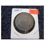 1885-O MORGAN SILVER DOLLAR