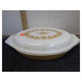 PYREX 1qt DIVIDED DISH & LID