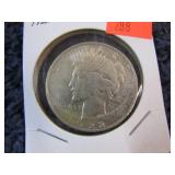 1922 PEACE SILVER DOLLAR