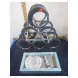 WINE GIFT SET & BOTTLE RACK