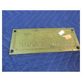 TRAFALGAR BRASS PLAQUE