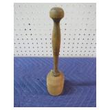 VINTAGE WOODEN POTATO MASHER