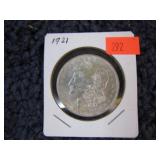 1921 MORGAN SILVER DOLLAR