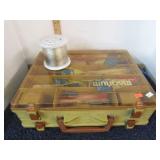 TACKLE BOX & ASSORTED FISHING LURES