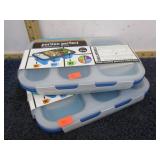 2-- PORTION PERFECT COLLAPSIBLE FOOD TRAYS
