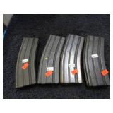 4-- MILITARY M16 / AR15 MAGAZINES