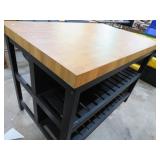 BAR TABLE & 2 ADJUSTABLE HEIGHT CHAIRS