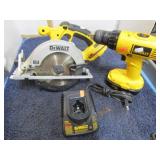 DEWALT 18V CORDLESS SAW & 1/2" DRILL