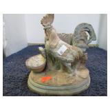 ART POTTERY PLANTER W/ ROOSTER