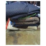 STACK OF MOVING BLANKETS
