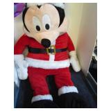 LARGE MICKEY MOUSE PLUSH SANTA
