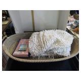 BASKET, RUG, PILLOWCASES