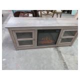 TV STAND W/ ELECTRIC FIREPLACE HEATER