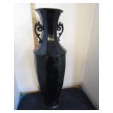 LARGE METAL VASE