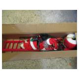 SANTA CLAUS ON LADDER DECOR