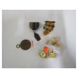 MILITARY BUTTONS & MEDALS
