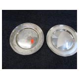 2-- STERLING SILVER SAUCERS