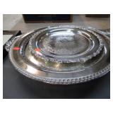 3-- SILVERPLATE PLATTERS