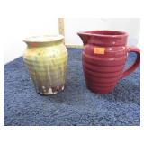 POTTERY JAR & USN PITCHER