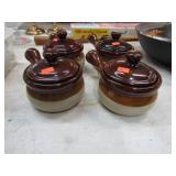 4-- STONWARE SOUP CROCKS