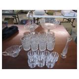 TRAY LOT -- GLASSWARE