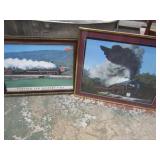 TRAIN FRAMED PHOTOGRAPHS