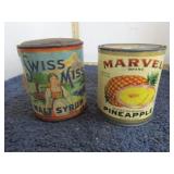2-- VINTAGE ADVT TINS