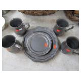 "PEWTER" REPRODUCTION DISHES
