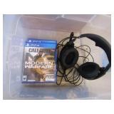 PS4 VIDEO GAMES & HEADSET