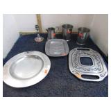 PEWTER & REPRODUCTION DISHES