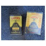 VINTAGE SAUERS ADVT BOX & TIN