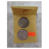 1964 & 1967 KENNEDY HALF DOLLARS