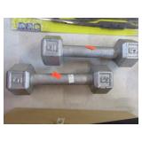 PAIR-- 5 lb DUMBELLS