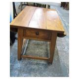 OAK DROP LEAF END TABLE