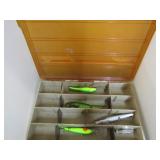 FISHING LURES & TACKLE IN BOX