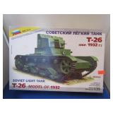 1:35 SOVIET T-26 TANK MODEL