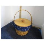 LONGABERGER BASKET W/ LID & LINER