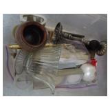 TUB LOT-- CANDLES, ETC