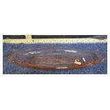 HEISEY GLASS FLAMINGO PINK CELERY DISH