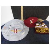 3-- WASHINGTON REDSKINS HATS