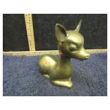 BRASS DEER FIGURE