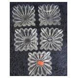 5-- HEISEY GLASS DISHES