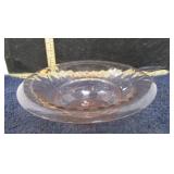 PINK HEISEY GLASS BOWL