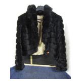 FAUX FUR JACKET -- M