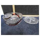 CRYSTAL BOWL & PLATE