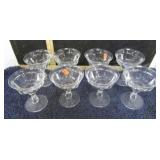 8-- HEISEY GLASS SHERBERT BOWLS