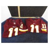 2 REDSKINS FOOTBALL JERSEYS - JACKSON / SMITH