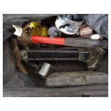 CRAFTSMAN TOOL BAG, HOLE SAWS, HAMMER , MISC TOOLS