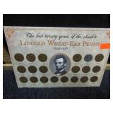 1939 - 1958 WHEAT PENNY SET