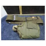 U.S. MILITARY WEB BELT & CANTEEN